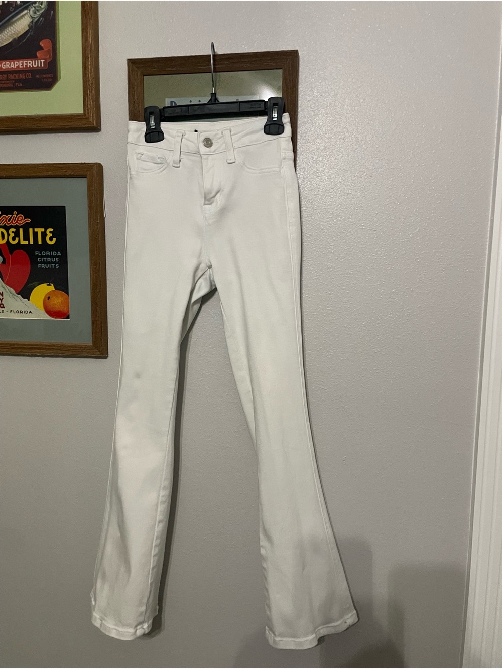 Flying Monkey White Boot Cut Jeans